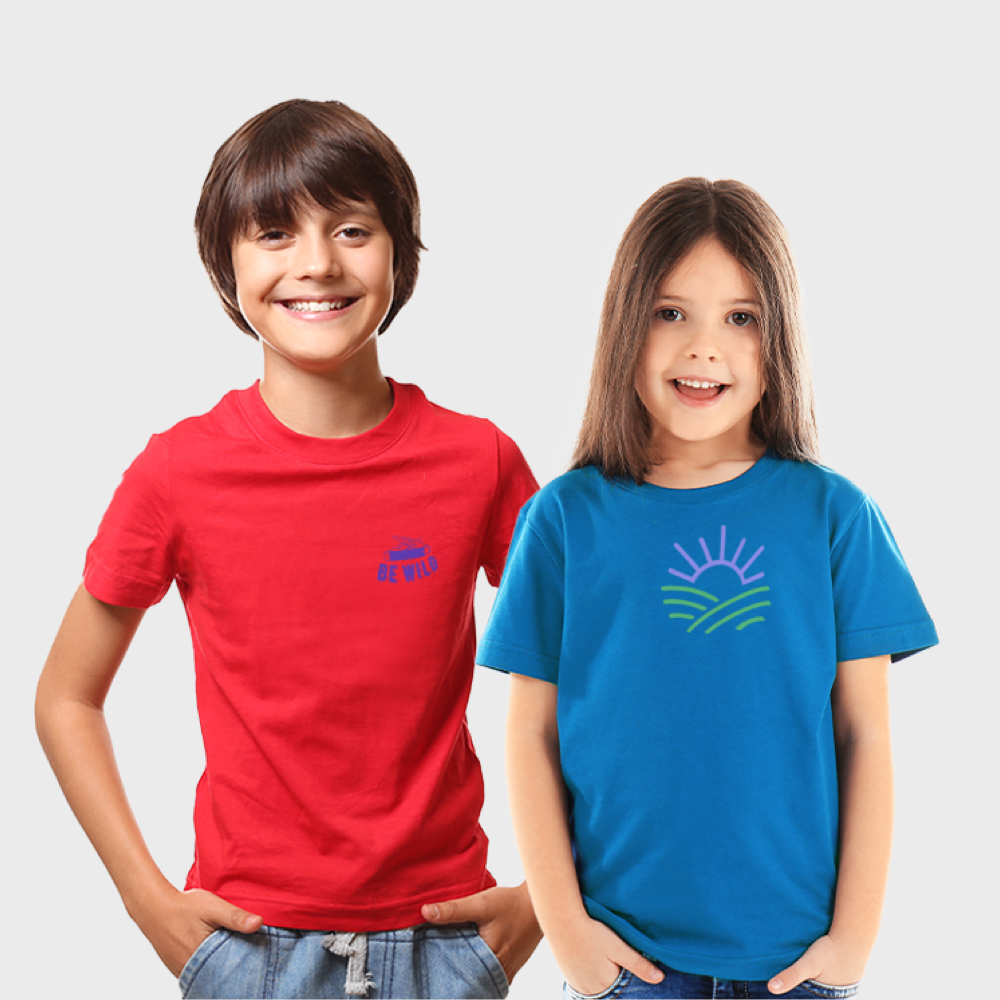 Kinder Lichtgewicht Ronde Hals T-shirt