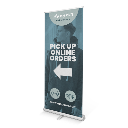 Premium roll-up banner