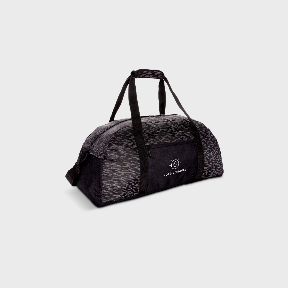Gerecycled polyester reflecterende weekendtas